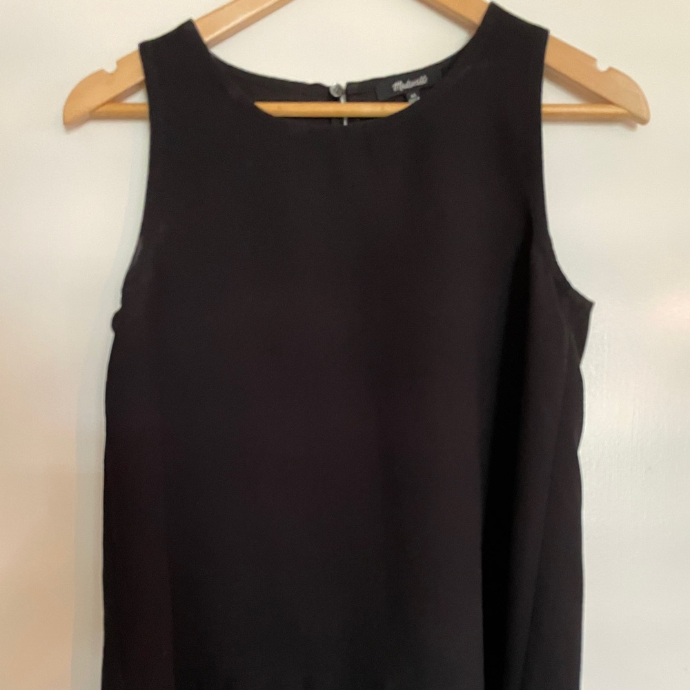 Madewell Black Tank Sexy Elegant